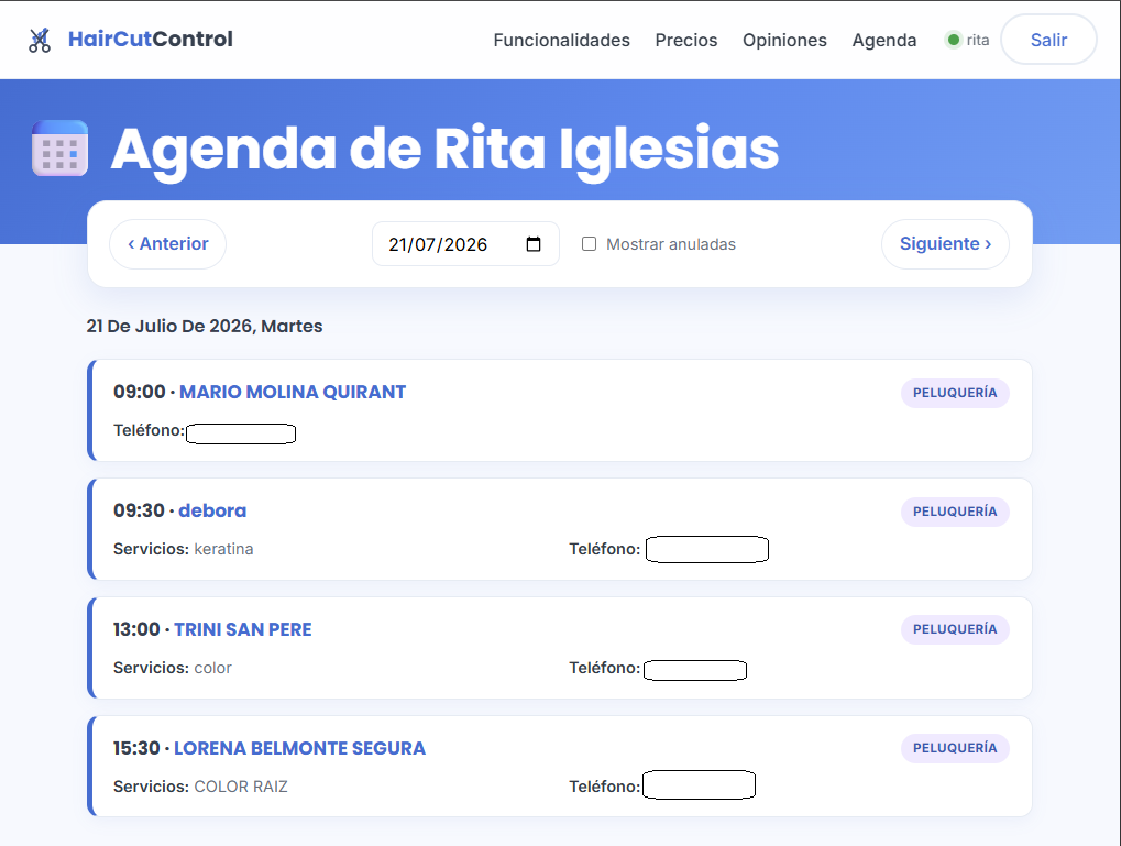 Agenda online para clientes